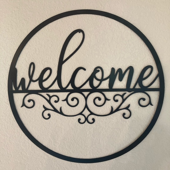 Metal Welcome Sign - Wall Art Decor - Picture 1 of 3
